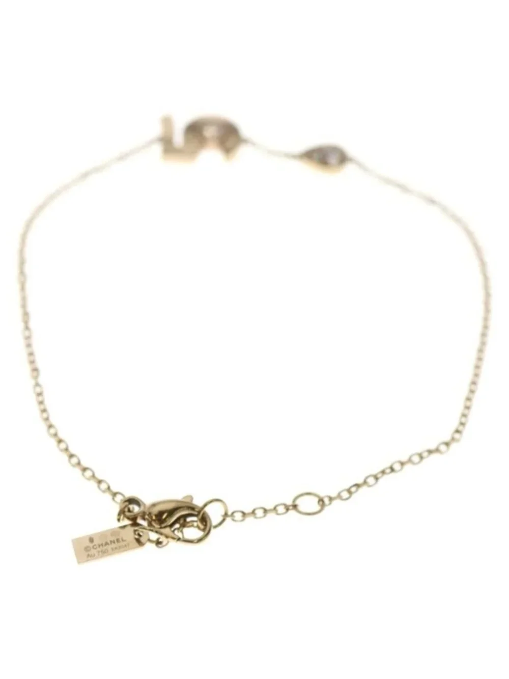 ★SOLD★ Chanel Extrme de N5 Bracelet with Diamonds 18 kbg Beige - Picture 2 of 6